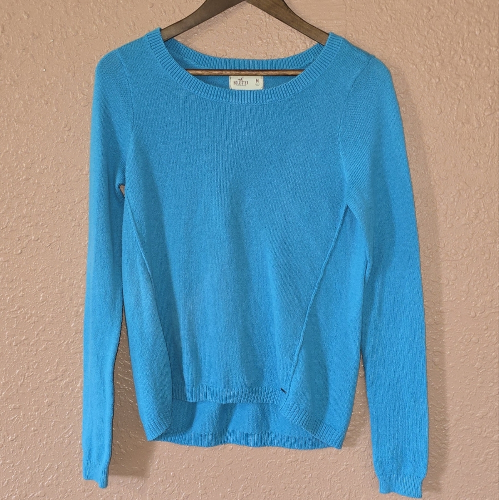 Hollister Vibrant Blue Crew Neck Sweater
